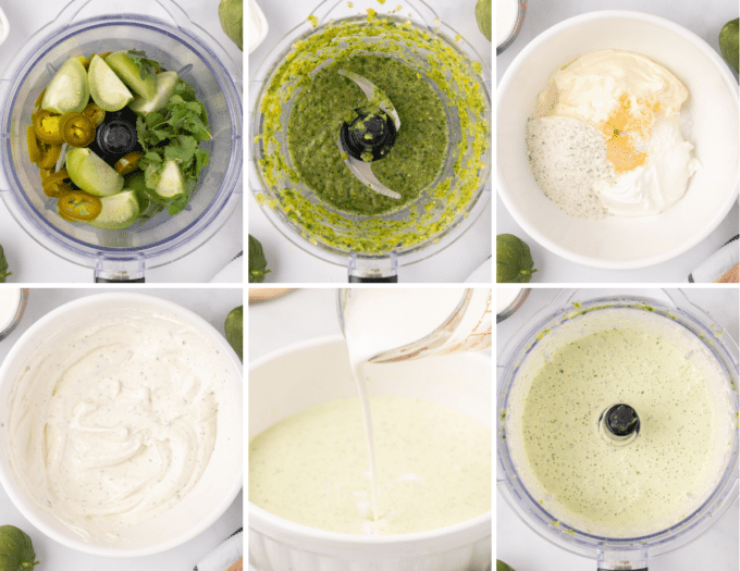 step by step photos of how to make creamy jalapeño dip