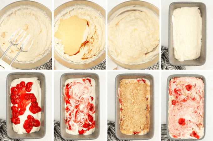 step by step photos of how to make no churn ice cream