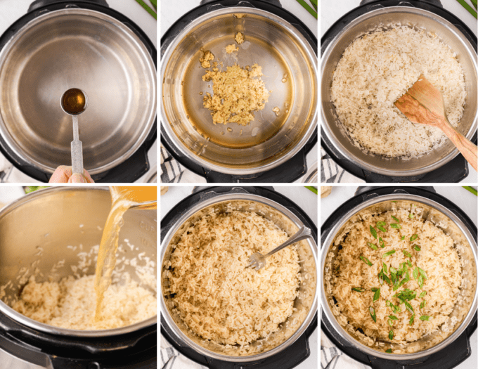 step by step photos of how to make ginger rice