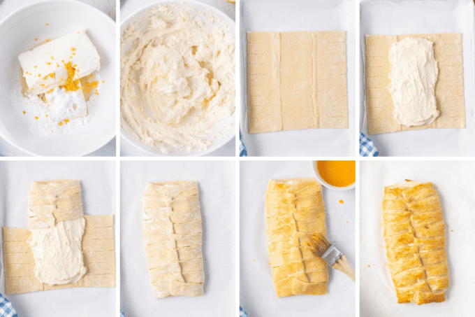 step by step photos of how to make cream cheese danish