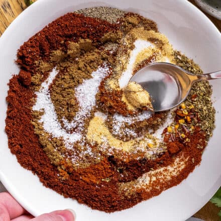 This homemade taco seasoning is made in minutes, with spices you probably already have on hand, and tastes SO much better than the store-bought packets. It's preservative-free, and you can control the salt and spiciness levels!