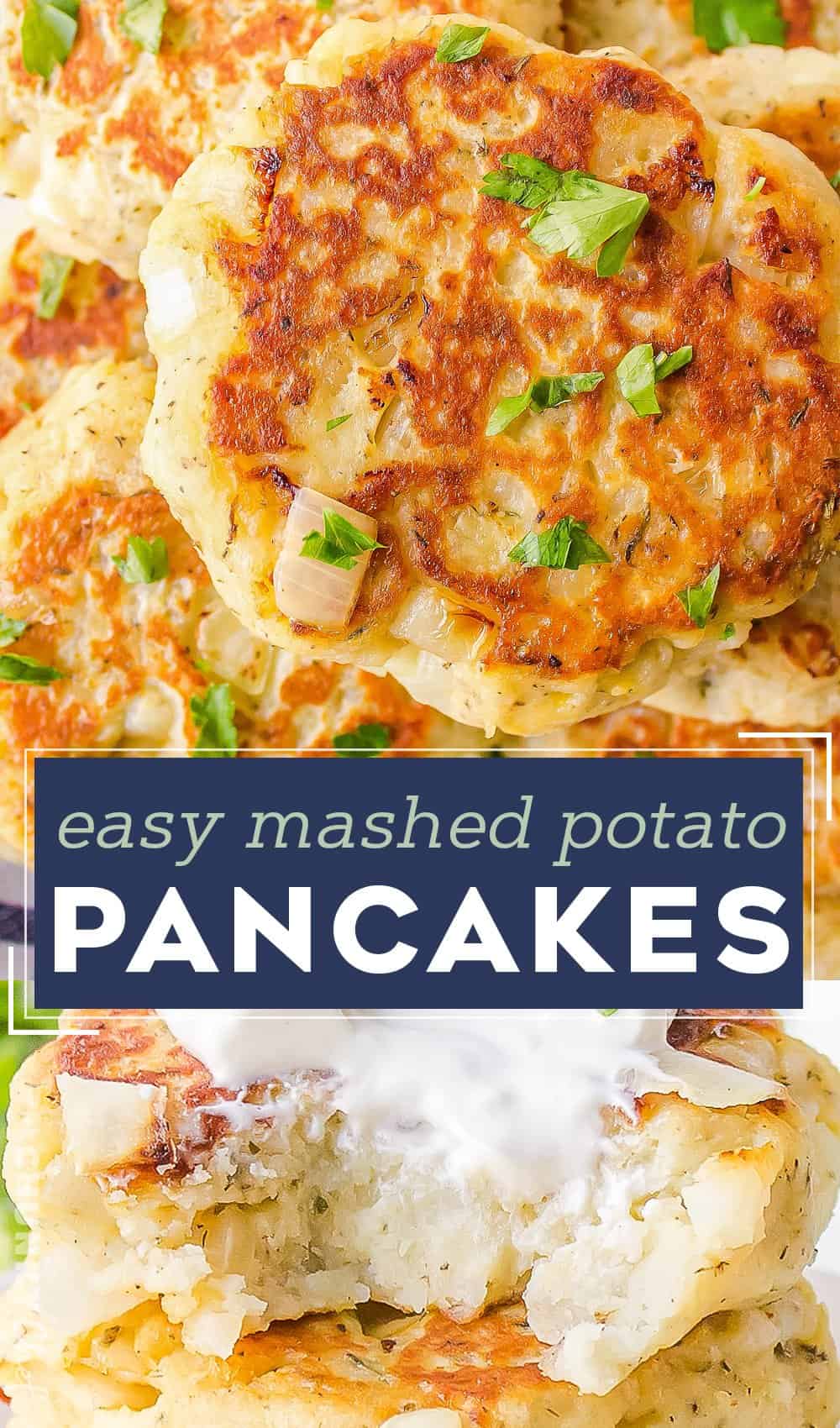 Easy Mashed Potato Pancakes - The Chunky Chef