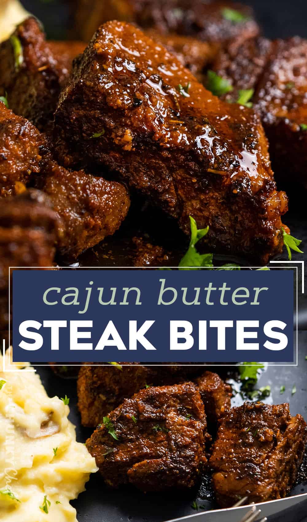 Cajun Garlic Butter Steak Bites The Chunky Chef