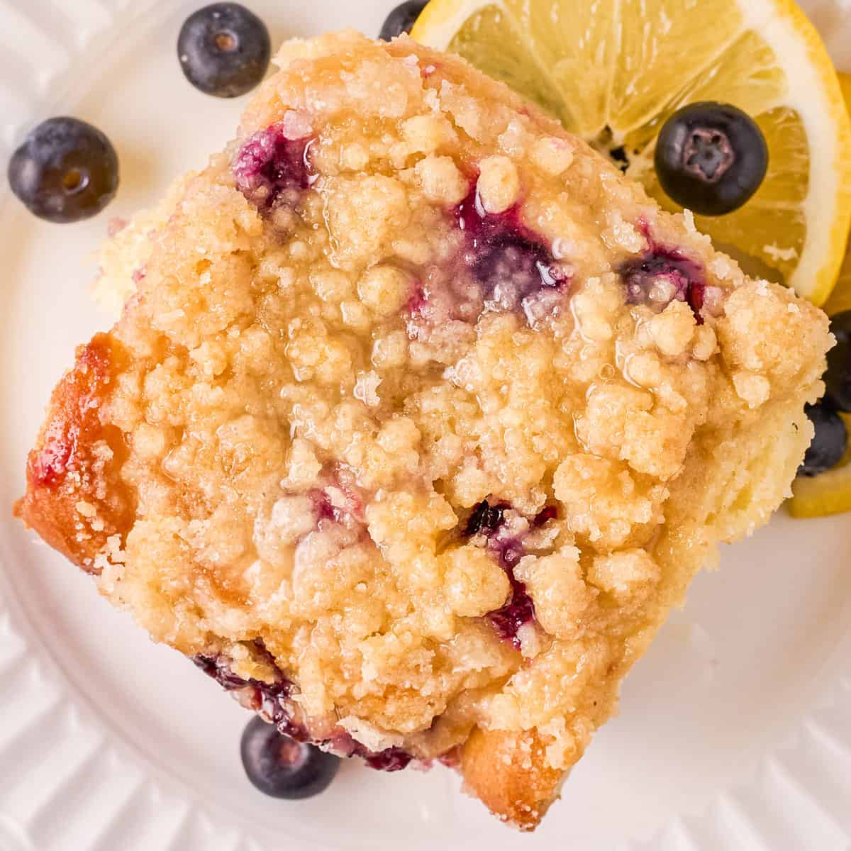 Streusel-Topped Lemon Blueberry Sweet Rolls