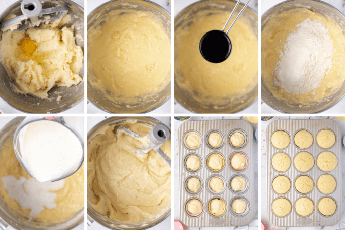 step by step photos of how to make vanilla cupcakes