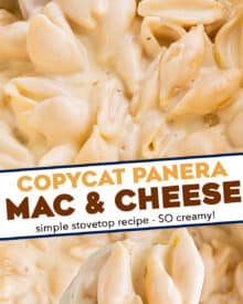 This homemade Copycat Panera Mac and Cheese tastes every bit as creamy and cheesy as the original, but you can have it any time you'd like! Made easily on the stovetop, this recipe is a hearty weeknight meal your family will love!