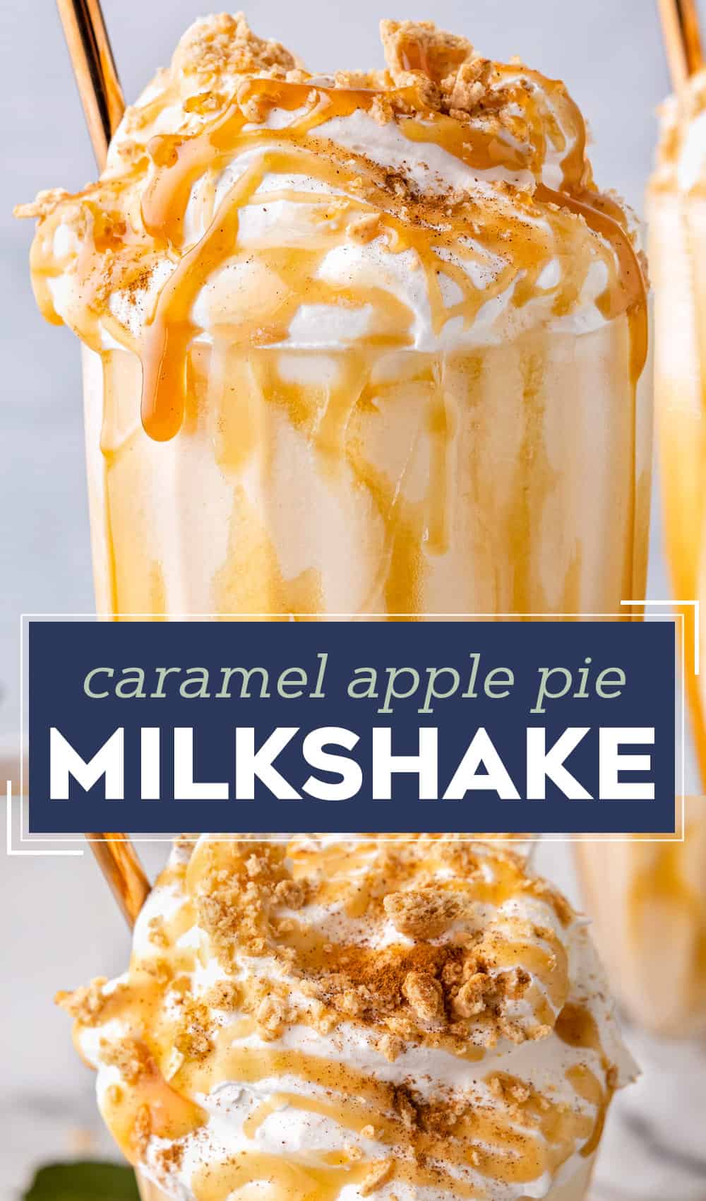 Caramel Apple Pie Milkshake Recipe The Chunky Chef