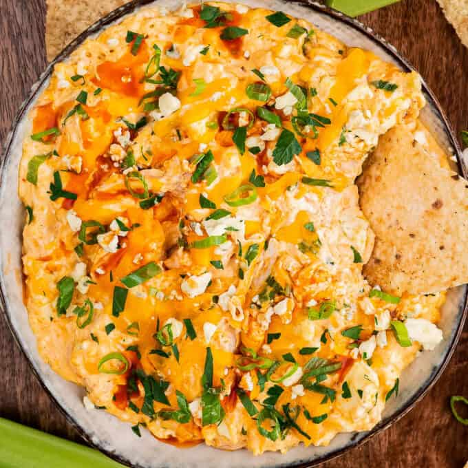 Crock Pot Buffalo Chicken Dip - The Perfect Party Dip!