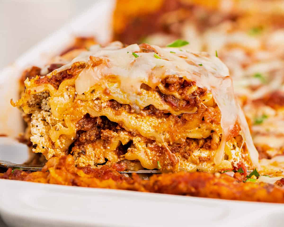 Family Favorite Lasagna Recipe The Chunky Chef