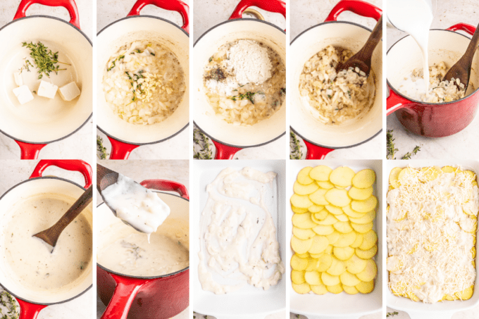step by step photos of how to make scalloped potatoes
