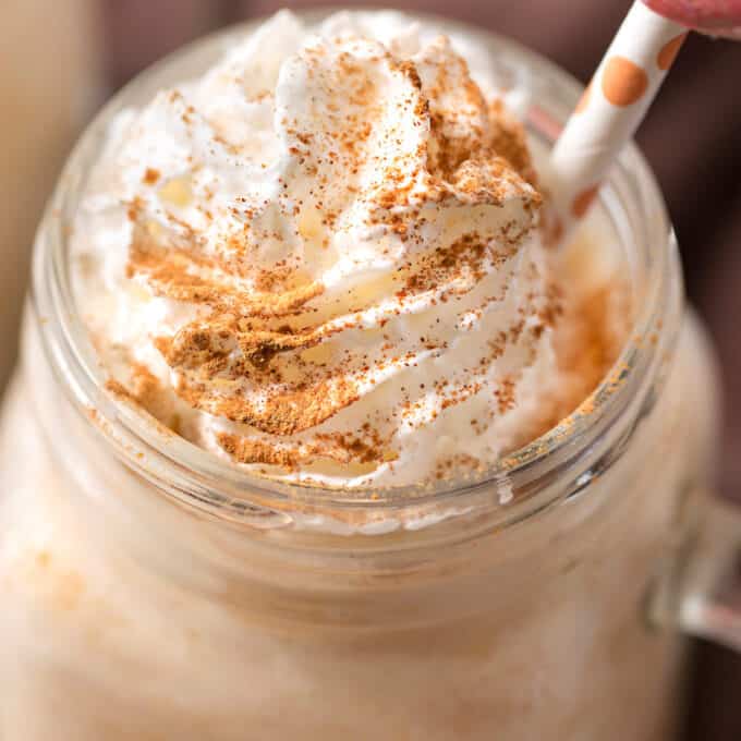 pumpkin spice latte milkshake