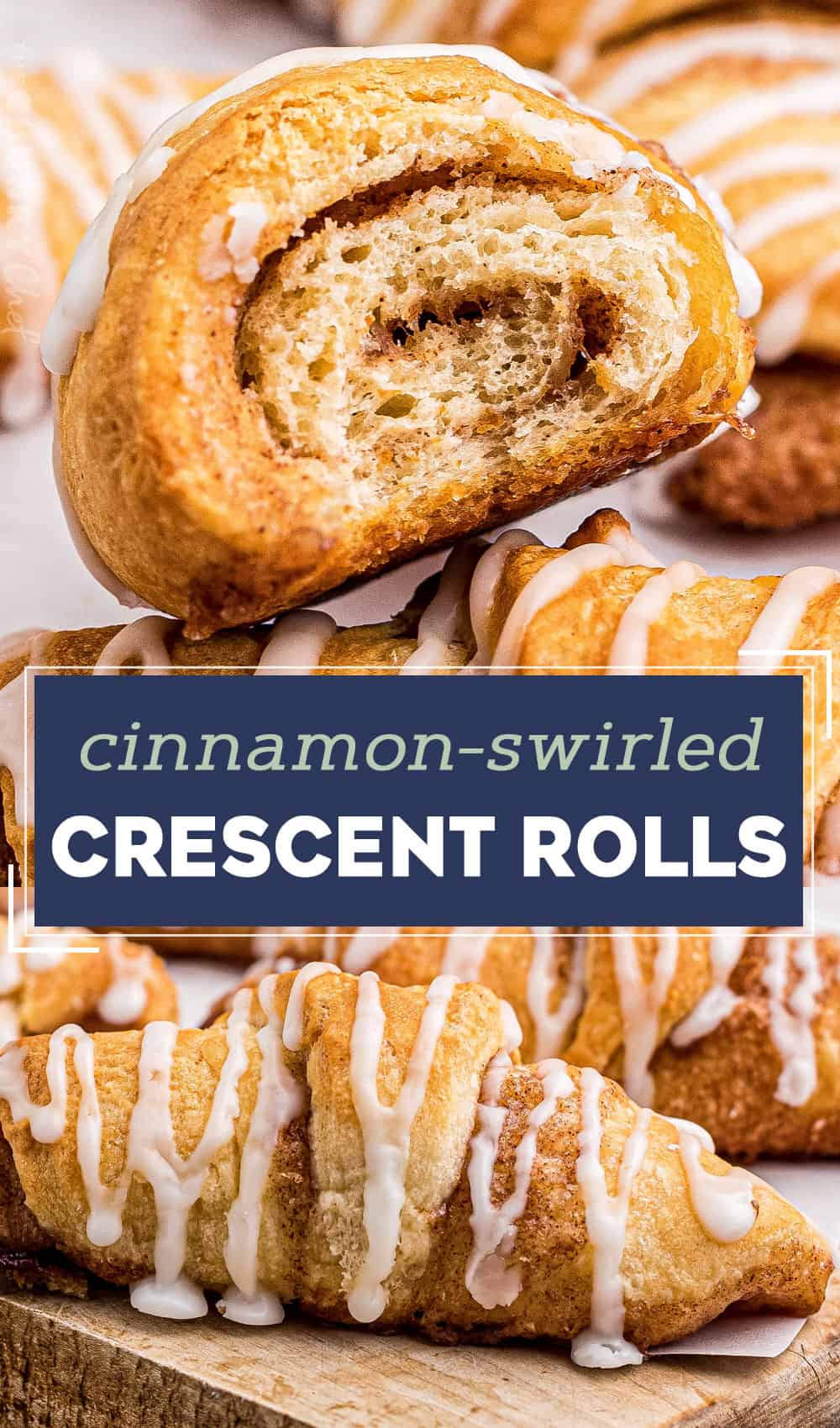 Cinnamon-Swirled Crescent Rolls (easy breakfast) - The Chunky Chef
