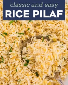 Simple yet full of flavor, this rice pilaf is made with rice and tender orzo pasta. It's an easy side dish that's perfect with just about any main dish, and tastes like a homemade version of Rice-a-Roni!