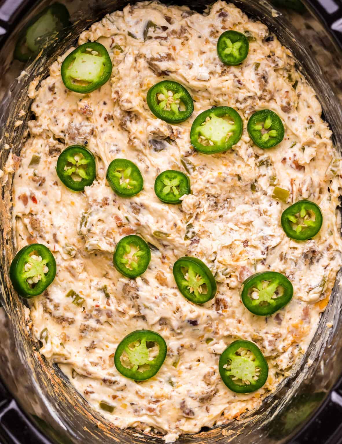 Spicy Sausage Jalapeño Popper Dip The Chunky Chef