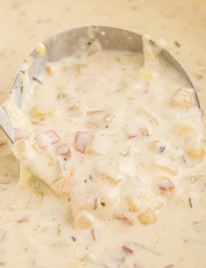 This clam chowder is ultra creamy and rich, and packed with savory flavors that will make your mouth water. Homemade clam chowder is so much better than anything from a can, and easier to make than you may think!