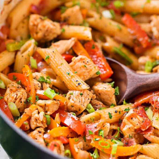 chicken fajita pasta