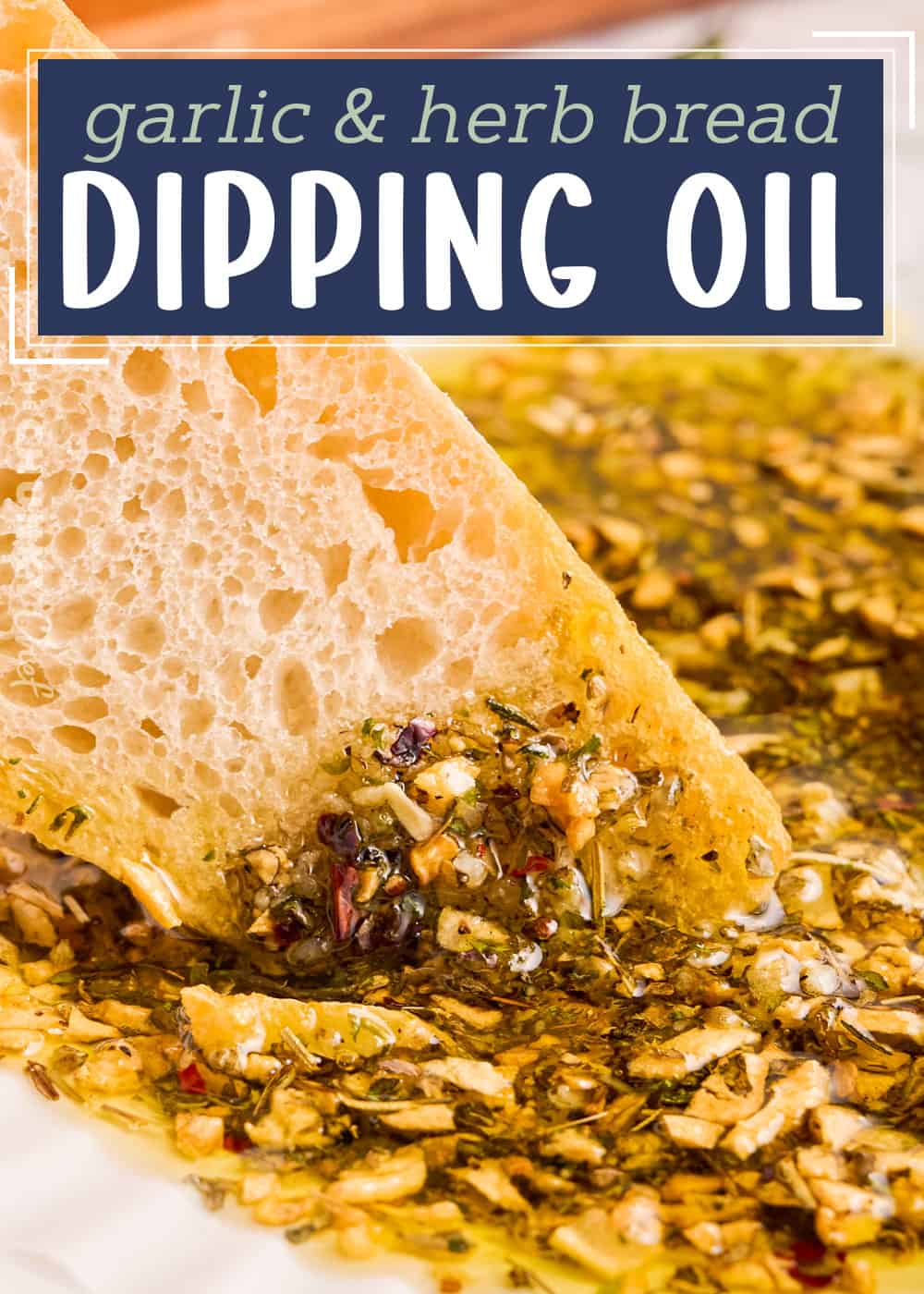 Garlic and Herb Bread Dipping Oil The Chunky Chef