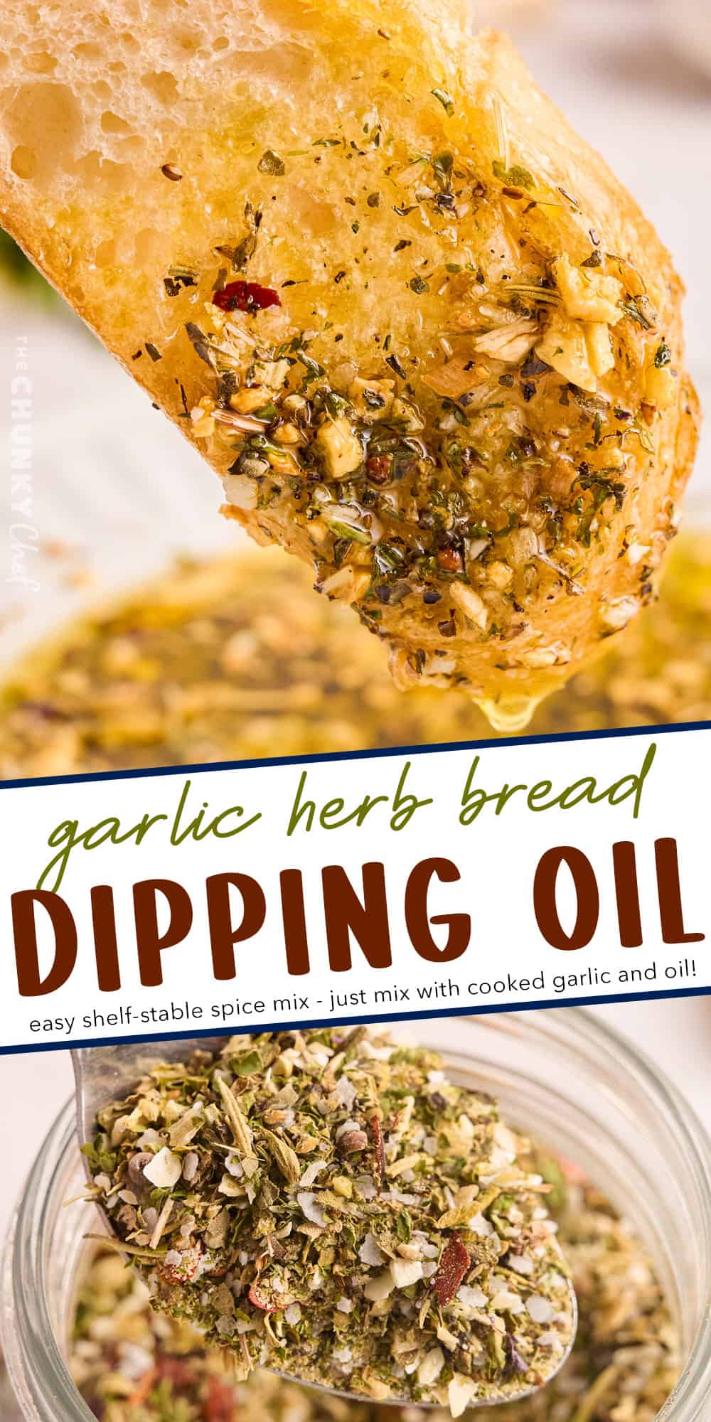 Garlic and Herb Bread Dipping Oil The Chunky Chef