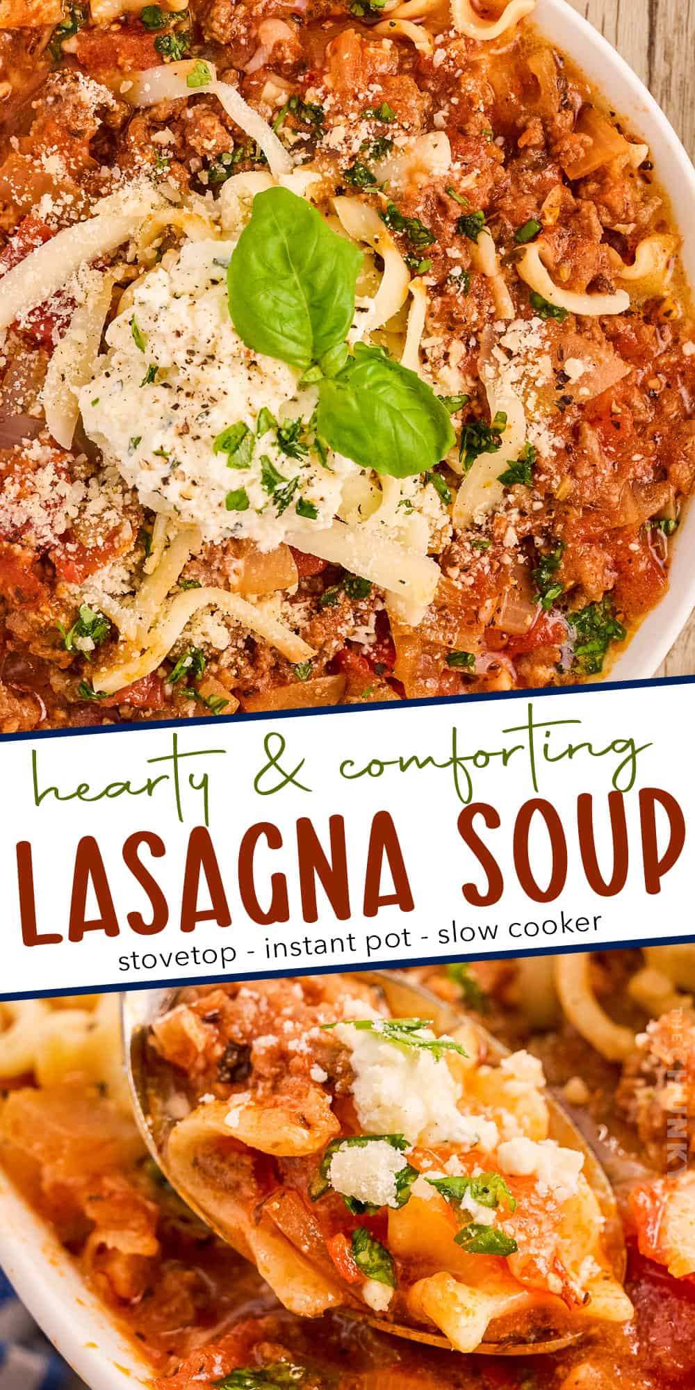 Hearty Lasagna Soup - The Chunky Chef