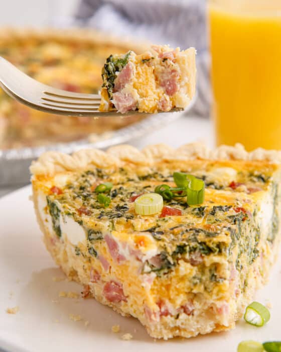 Ham and Cheese Quiche Recipe The Chunky Chef