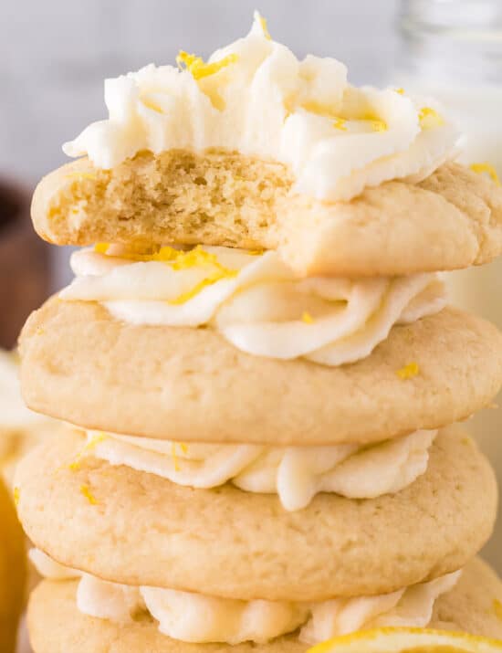 Frosted Lemon Sugar Cookies The Chunky Chef