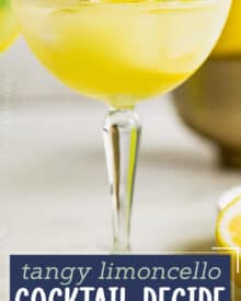 This refreshing and light lemon cocktail is made with just 3 ingredients and is absolutely perfect for this summer! Limoncello is the star, and it adds such a great bold flavor.