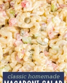 Creamy, tangy, and a little sweet, this macaroni salad is the cold side dish your cookout/potluck needs this summer! It's a great base recipe to tweak until it's just right for you and your tastes!