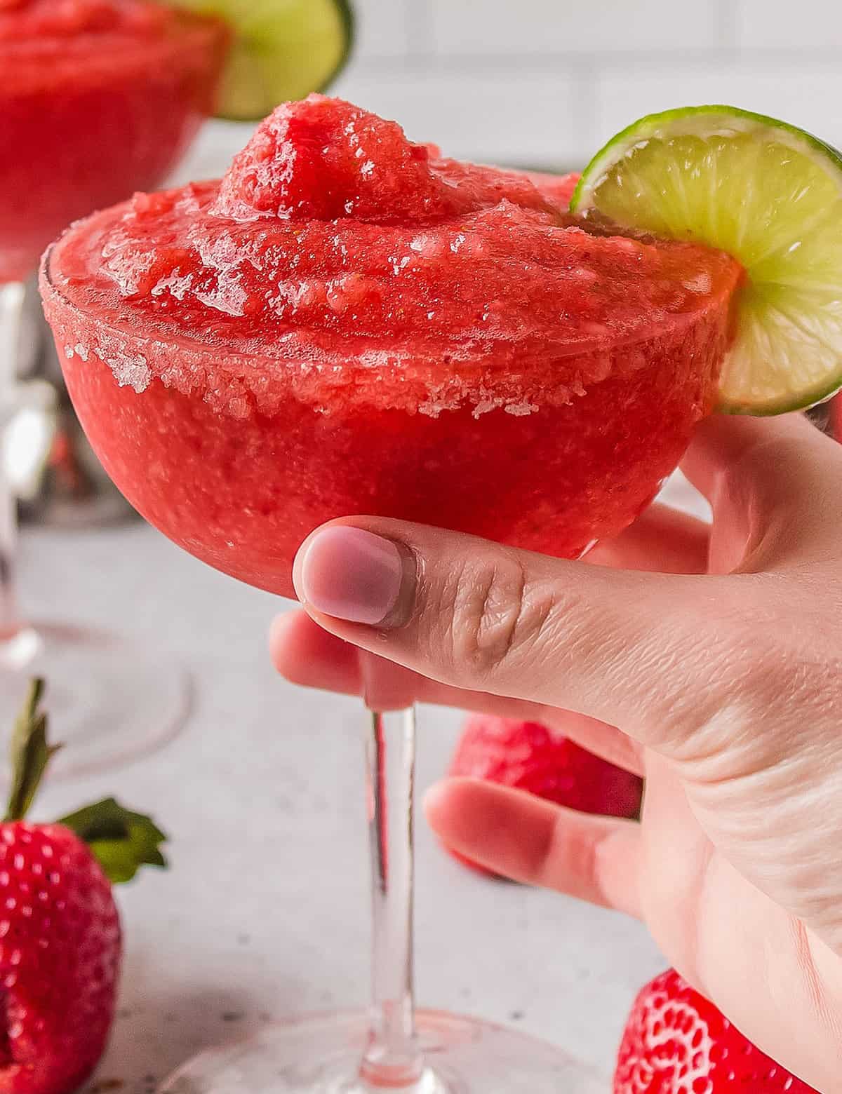 Strawberry Margarita Sorbet Recipe