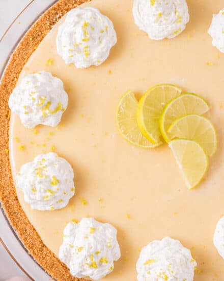 Key lime pie is the perfect blend of sweet and tart! Made with a cool and refreshing creamy key lime filling inside a buttery graham cracker crust, this dessert is incredibly easy and fun to make.