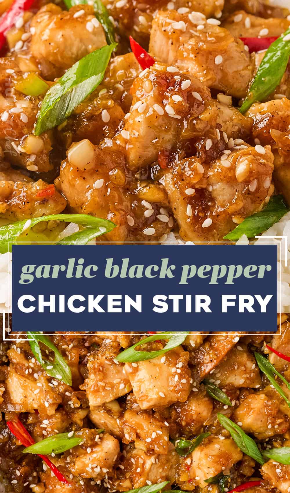 Garlic Black Pepper Chicken Stir Fry The Chunky Chef