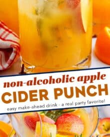 If you're looking for the perfect fall drink, this is it! This apple cider punch is a mouthwatering combination of all your favorite fall flavors infused into a festive non-alcoholic drink everyone will love.