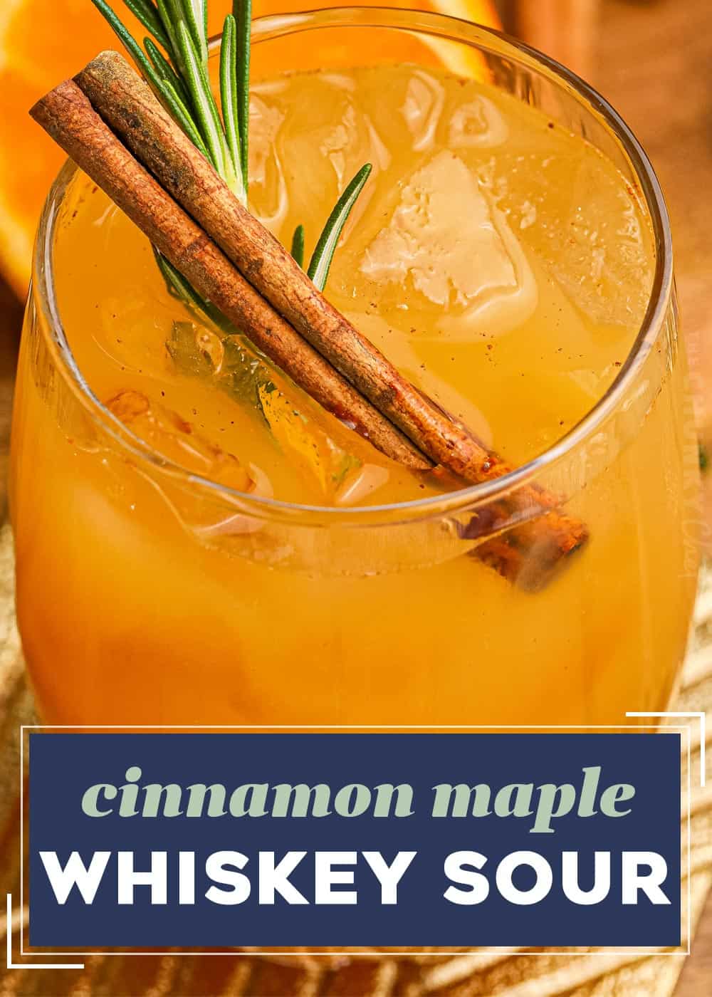 Cinnamon Maple Whiskey Sour The Chunky Chef