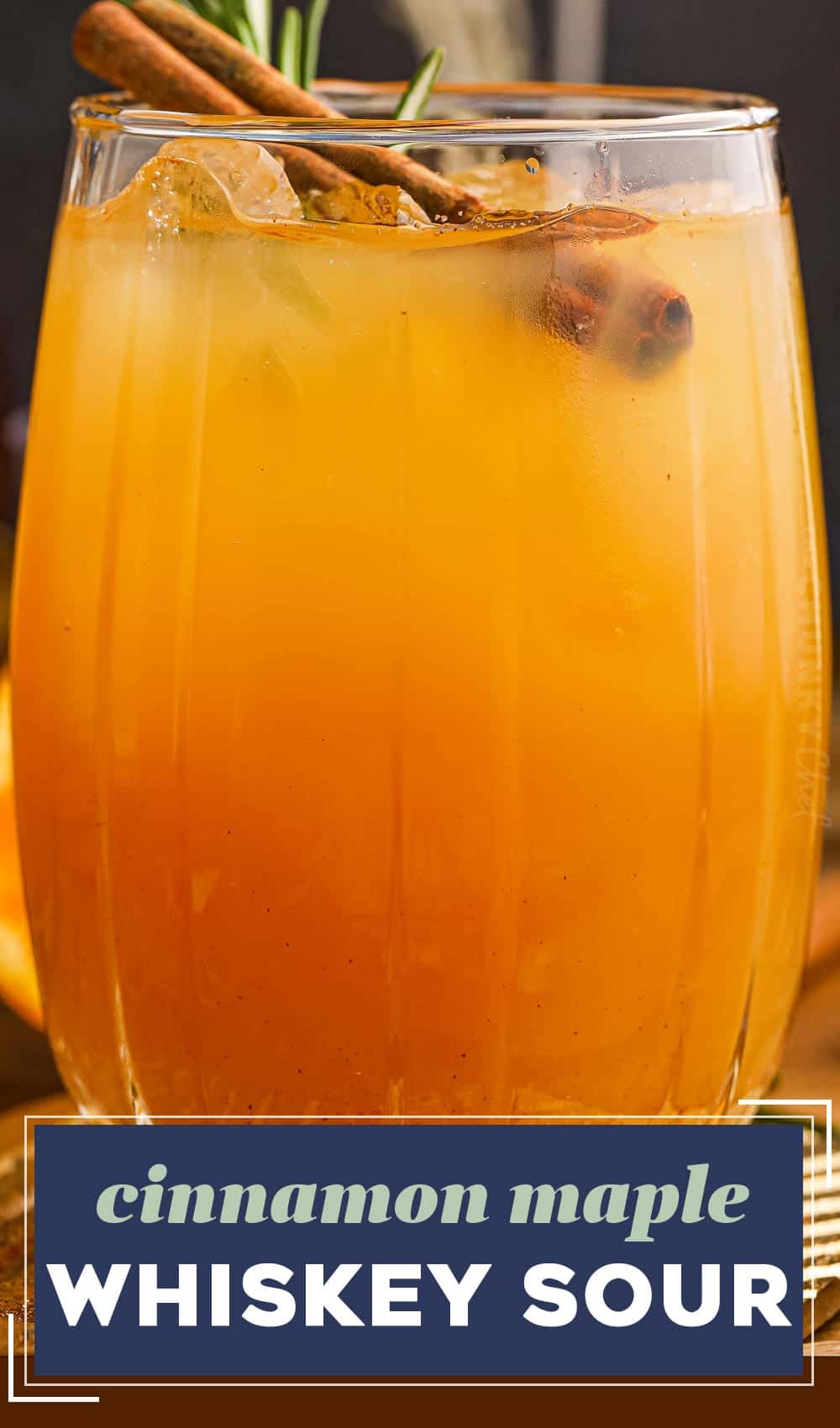 Cinnamon Maple Whiskey Sour The Chunky Chef