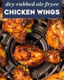 The best chicken wings are tender, juicy, and perfectly crispy! That's exactly what you get when you cook wings in an air fryer. This recipe uses a simple dry rub to add bold flavors, and a cooking method that yields some of the best wings you'll have!