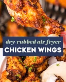 The best chicken wings are tender, juicy, and perfectly crispy! That's exactly what you get when you cook wings in an air fryer. This recipe uses a simple dry rub to add bold flavors, and a cooking method that yields some of the best wings you'll have!