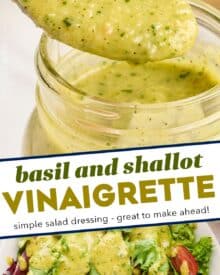 This vibrant and mouthwatering vinaigrette is made easily in a food processor or blender, and is the perfect blend of savory and sweet. Once you start making homemade salad dressings, you'll see how much better they taste and how easy they are to make!