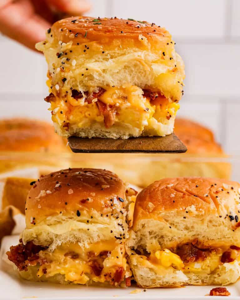 Bacon Egg and Cheese Breakfast Sliders The Chunky Chef