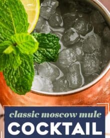 This light and fresh classic moscow mule recipe is made with just 3 ingredients (plus optional garnishes). It's the perfect light and refreshing cocktail and great for a warm day!