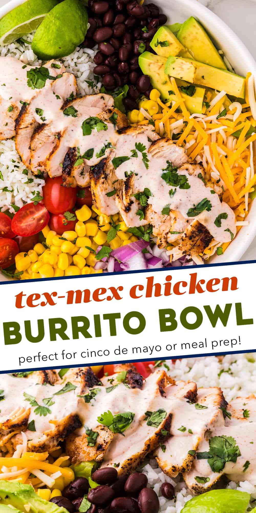 Chicken Burrito Bowl Recipe - The Chunky Chef
