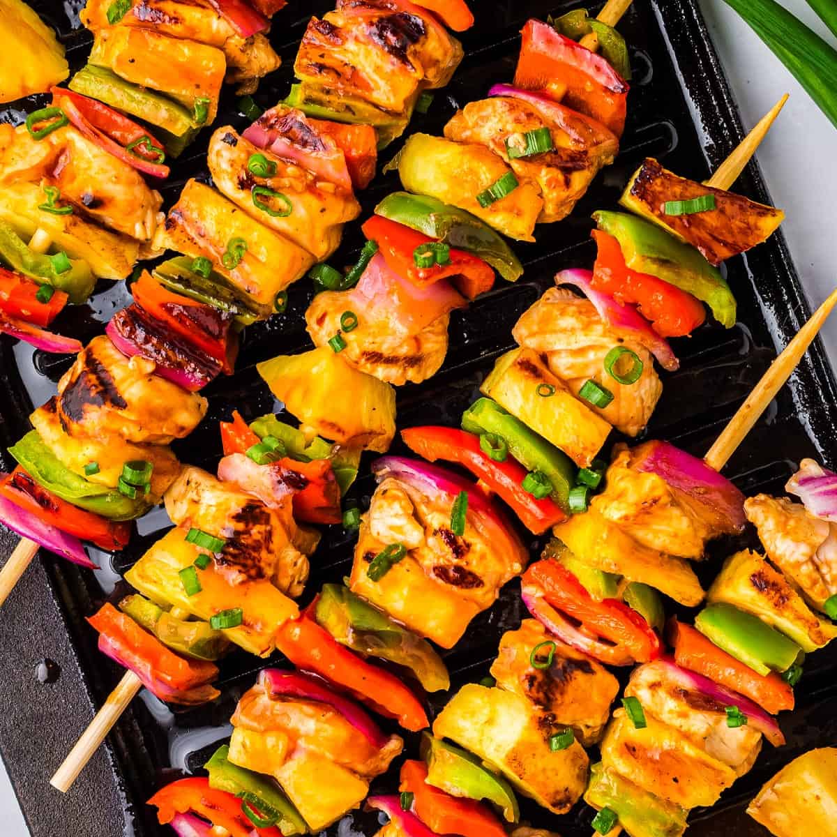 Grilled Hawaiian-Style Chicken Skewers