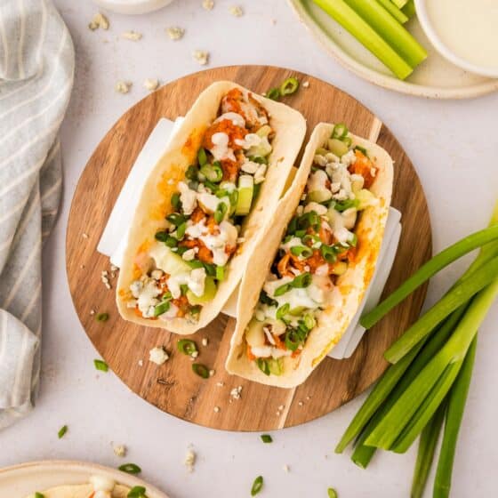 Buffalo Chicken Tacos - The Chunky Chef
