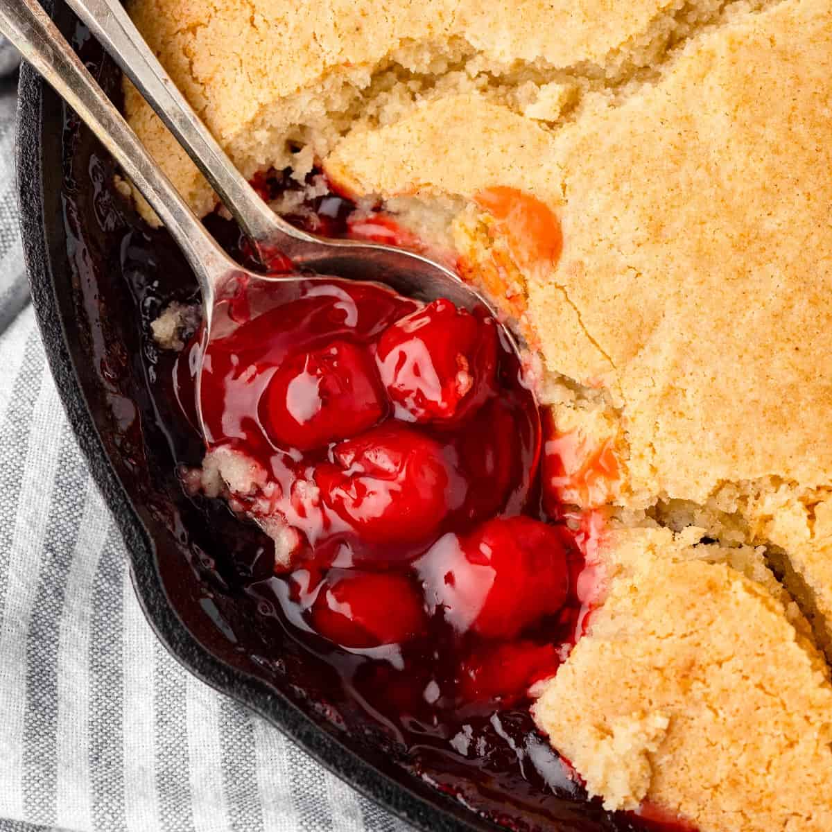 Simple Cherry Cobbler
