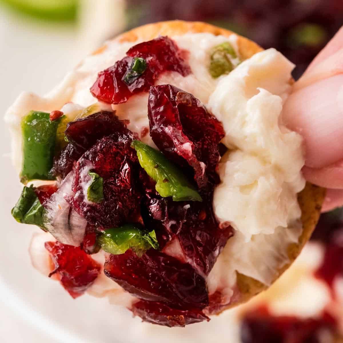 Cranberry Jalapeño Cream Cheese Dip