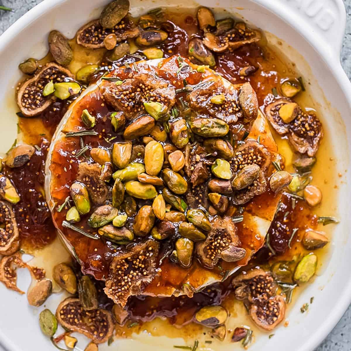 Honey Herb and Fig Baked Brie