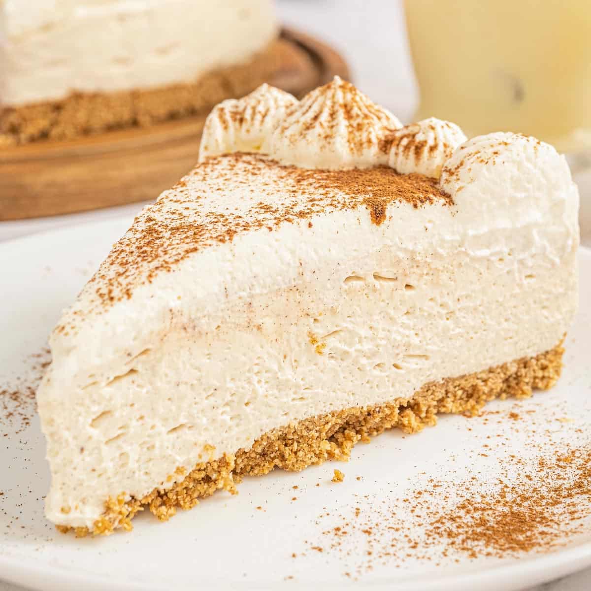 Eggnog No Bake Cheesecake
