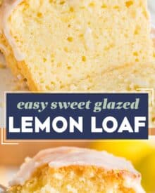 This moist and sweet lemon loaf is so easy to make from scratch, with classic ingredients, and no fancy tools required. It's positively bursting with bright lemon flavors and the sweet/tart lemon glaze really takes this bread over the top!