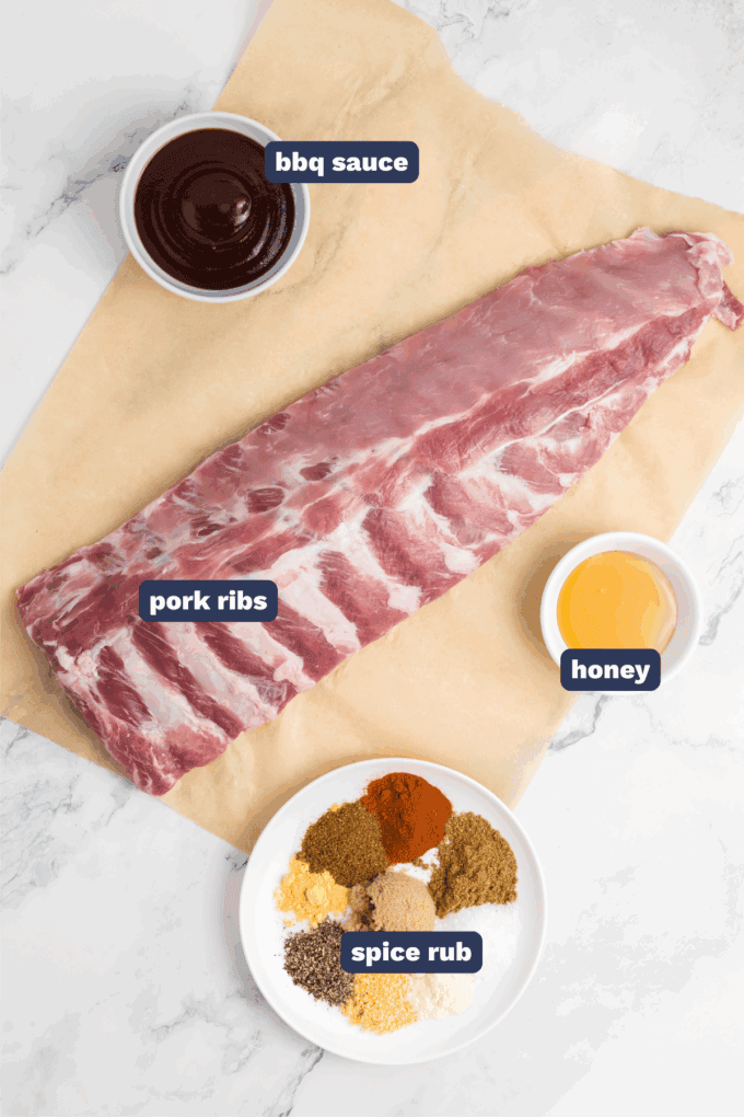 ingredients needed to make oven baked bbq ribs