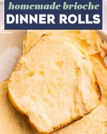 These homemade pull-apart brioche dinner rolls are perfect for your Thanksgiving or holiday dinners! With a make-ahead option, you'll be amazed at how easy it is to make bakery-quality rolls in your own kitchen!