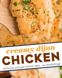 This creamy dijon chicken is the ultimate weeknight dinner, ready in around 30 minutes, and made in just one pan! With the ability to switch up the protein or play with different flavors, this versatile meal will be a family favorite!